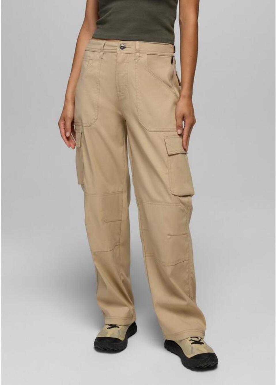 NWT prAna Women's Stretch Zion Cargo Pant in Sandbar size 10 x 29